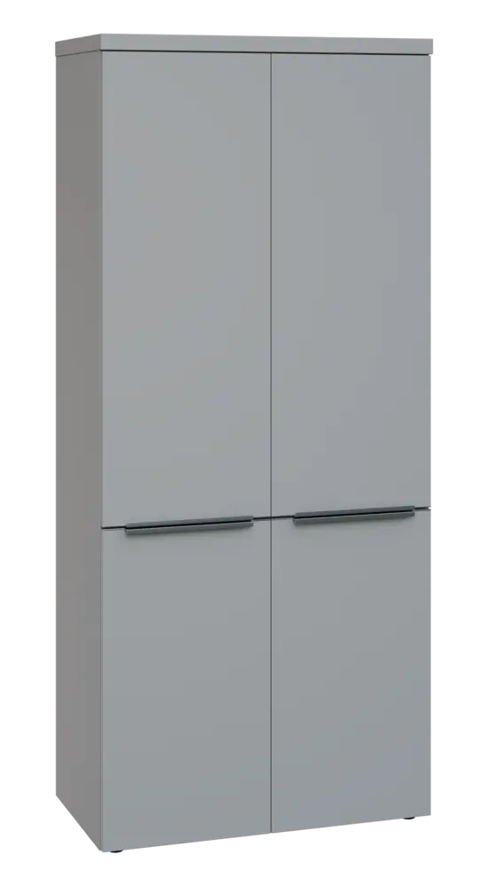 SIN 5 - 84D kancelářská skříň, 4-dveřová, 1820x800x400, šedá